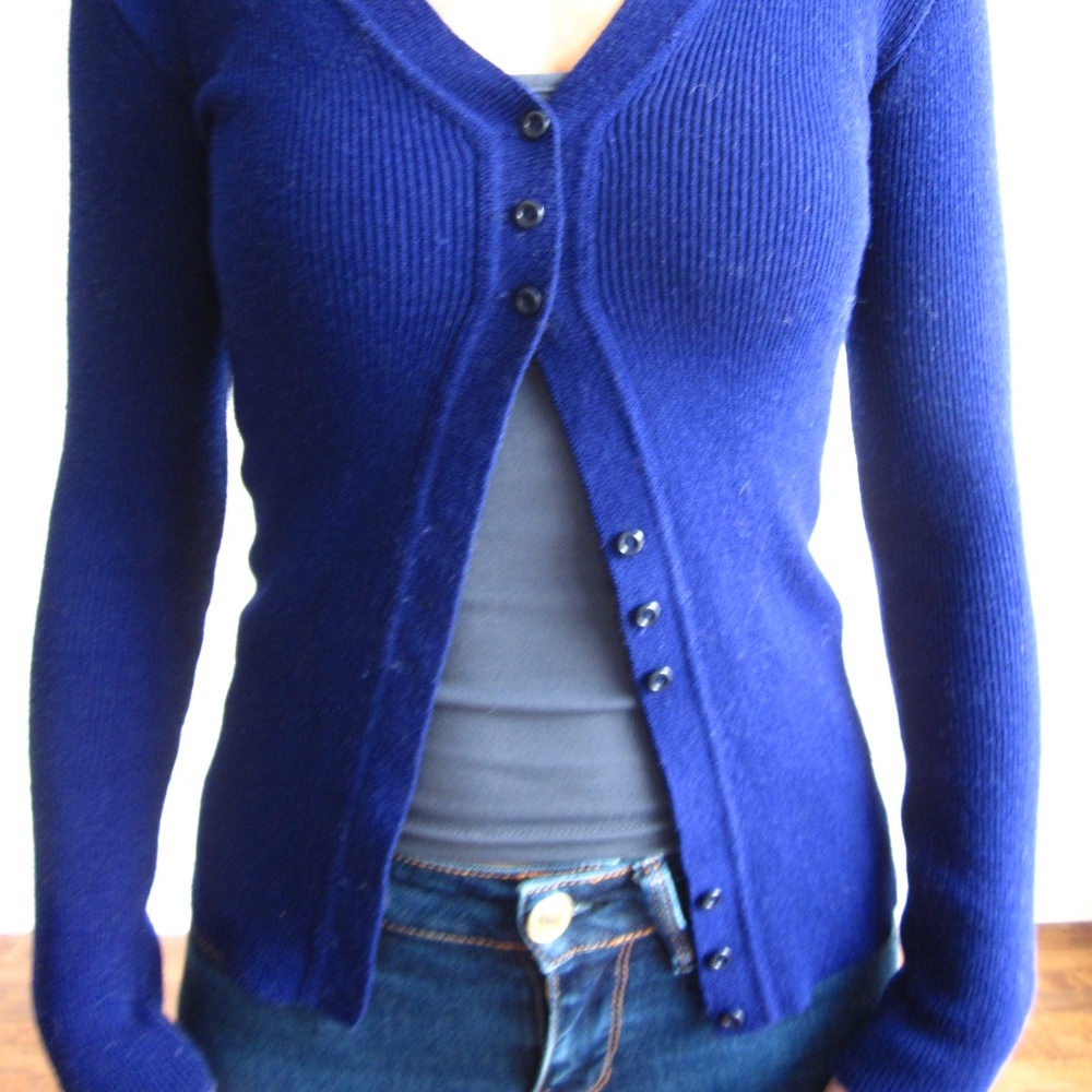 VINTAGE Dark Blue Cardigan